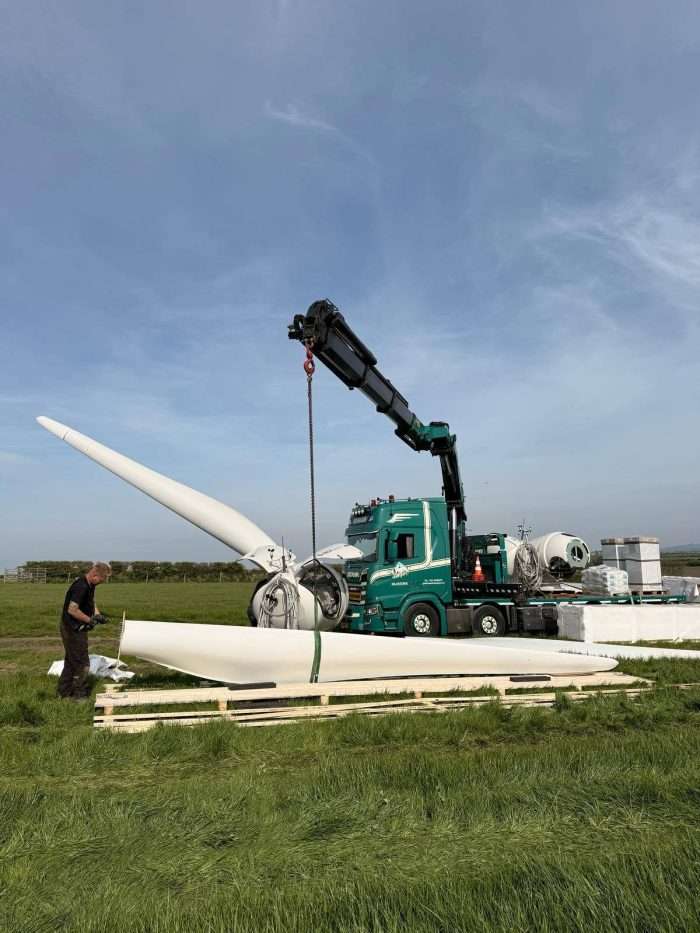 transport van staal - windmachines