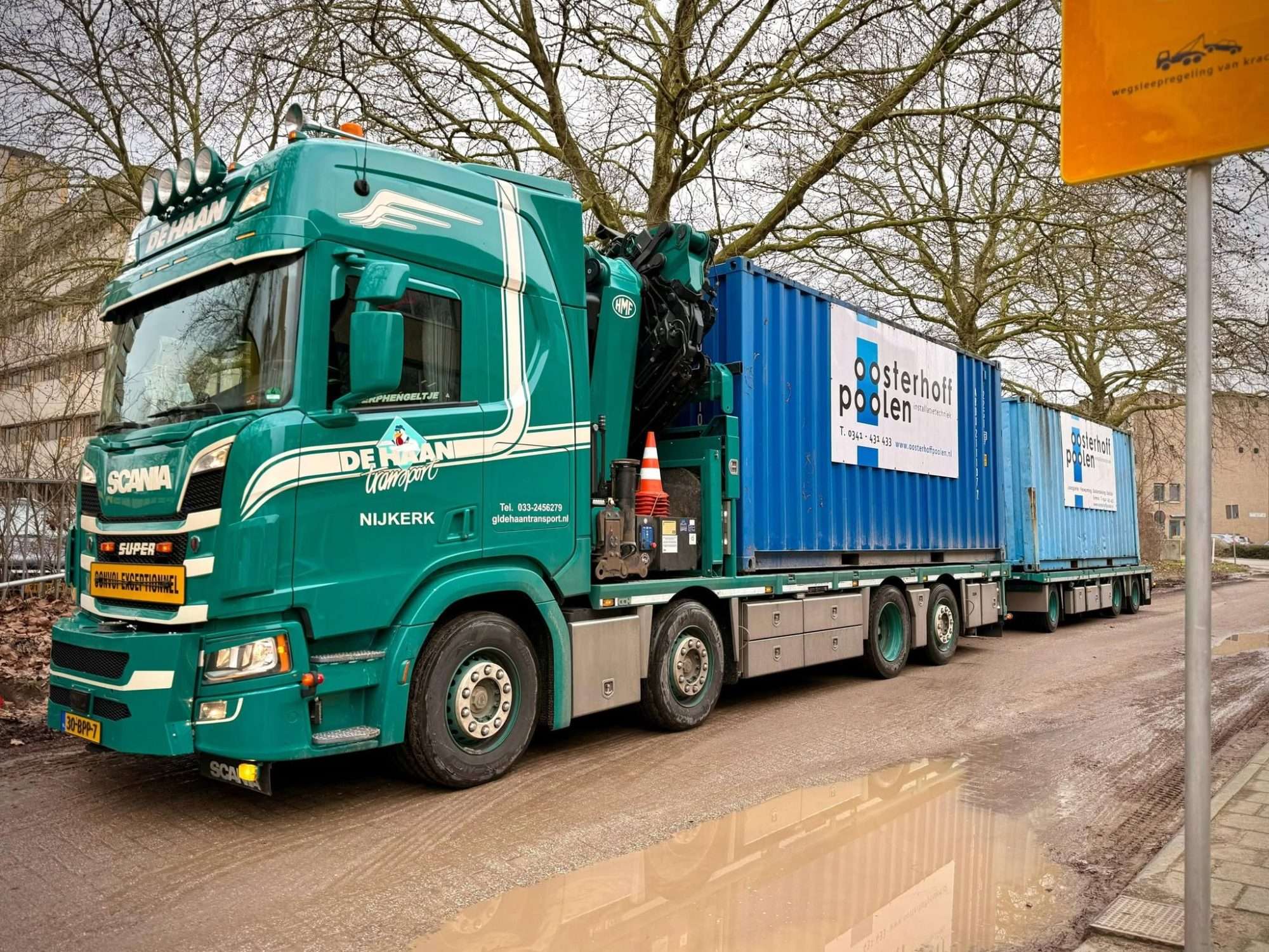 opslagcontainers de haan transport